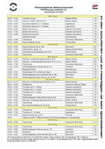 Stundenplan Abteilung Gymnastik Schuljahr 2019/2020