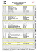 Stundenplan Abteilung Gymnastik Schuljahr 2019/2020